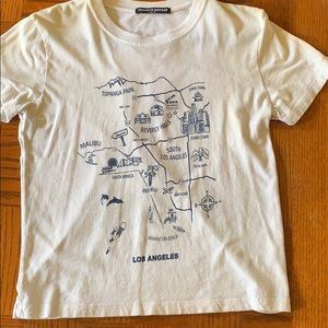Brandy Melville- one size white t-shirt